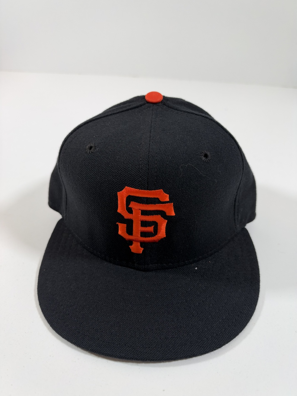 VTG San Francisco Giants Hat Cap Fitted Mens 6 7/8 Black MLB Diamond Collection